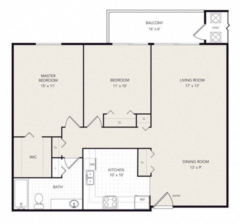 2 Bedroom 2 Bath at Winchell Way Apartment , Kalamazoo, Michigan